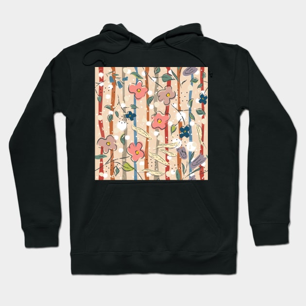 Floral Pattern Hoodie by Creative Meadows